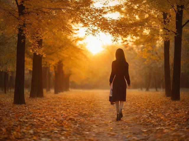 秋日黄昏:一场诗意的邂逅