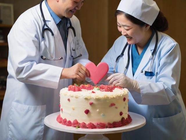 医患暖心默契：糕点与拥抱