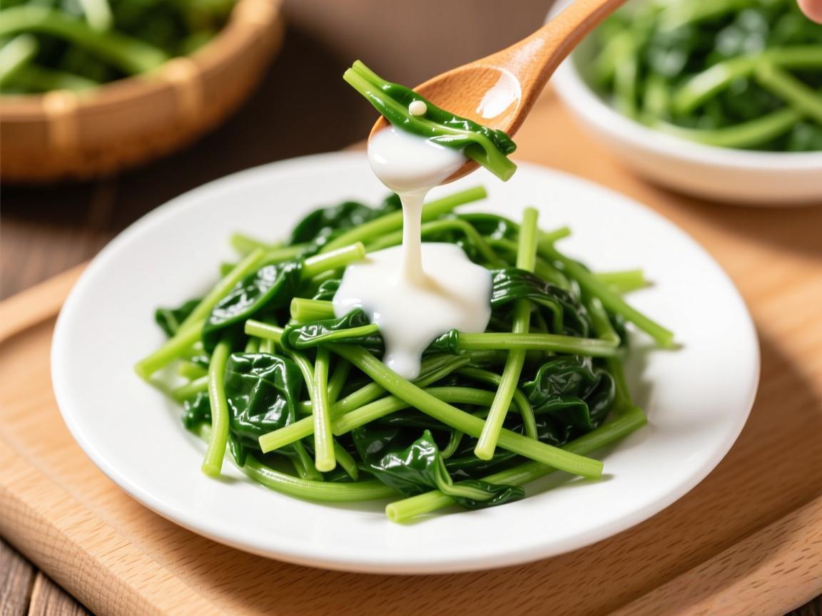苋菜补钙超牛奶！焯水护眼更美味