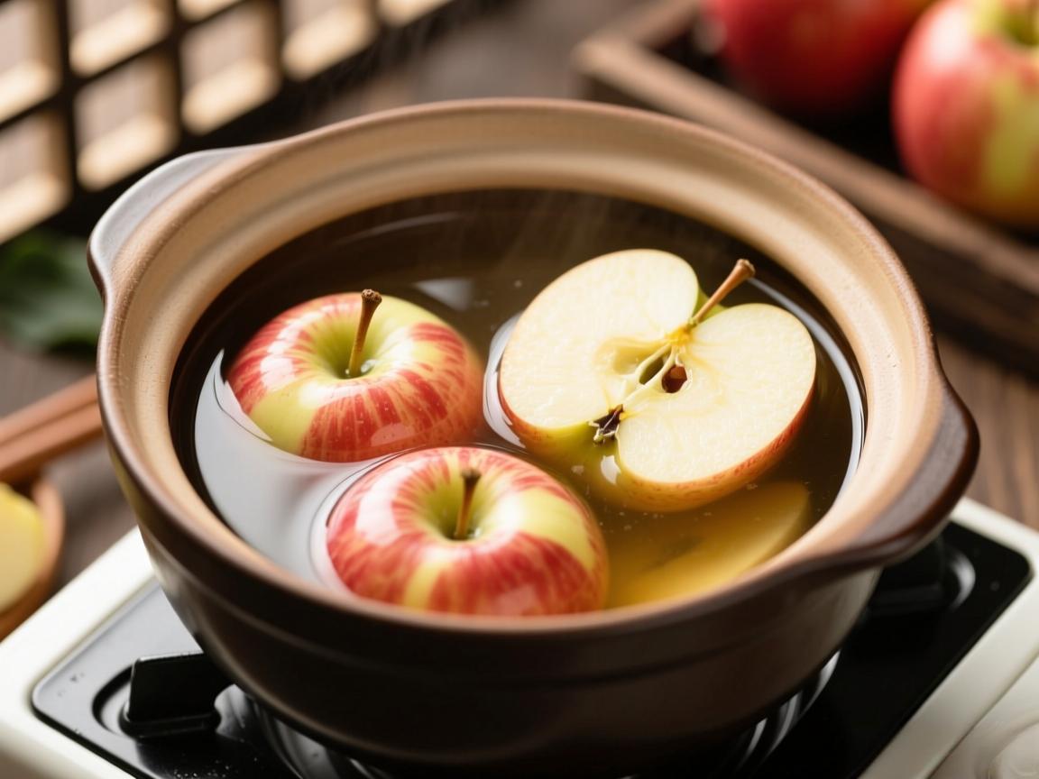 苹果+三物煮水清内热缓解阴虚火旺