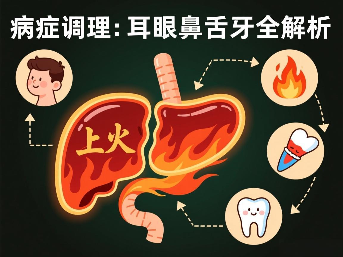 五脏上火对症调理：耳眼鼻舌牙全解析