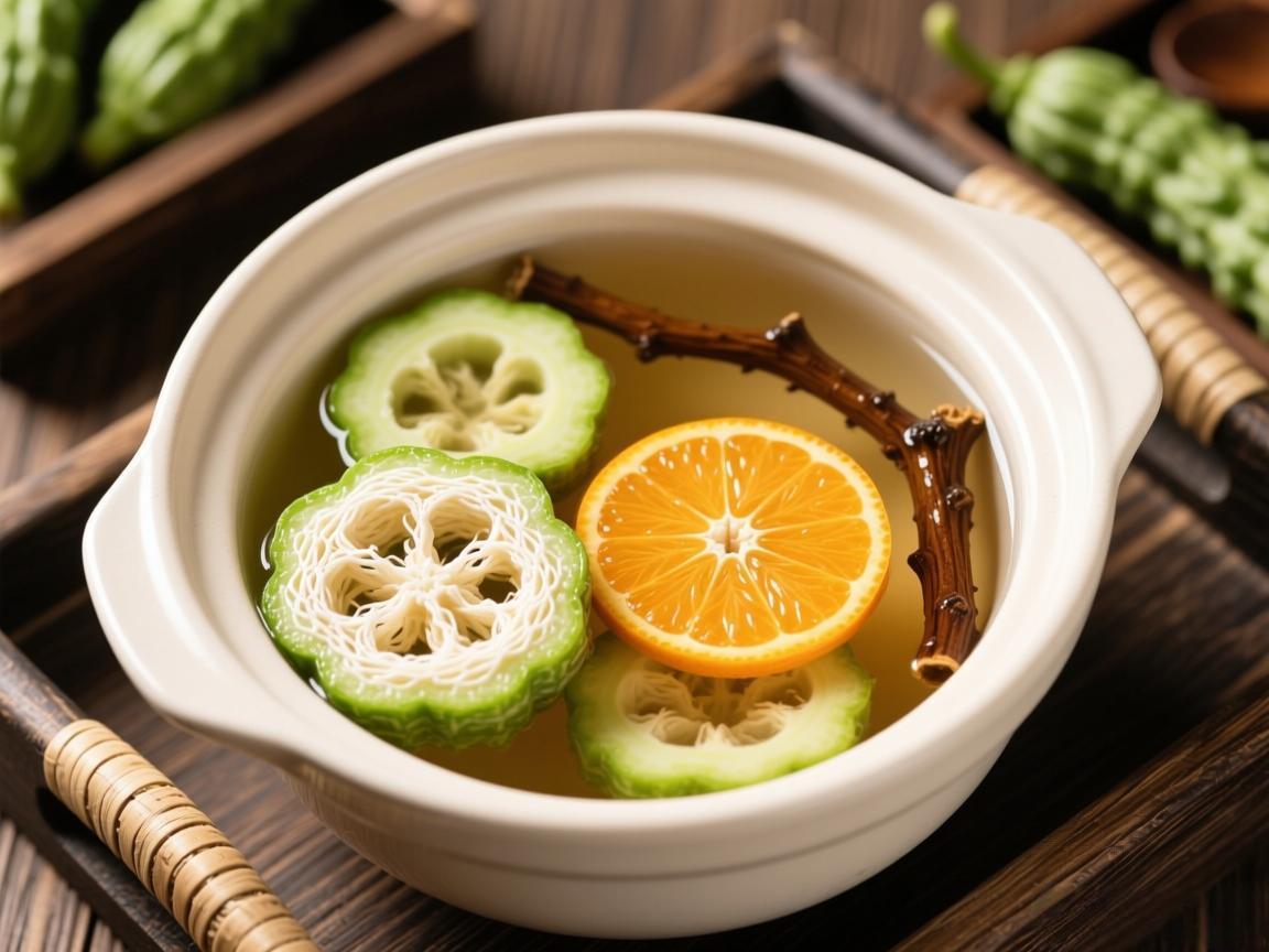 丝瓜络+橘络+桑枝煮水喝调理全身疼痛