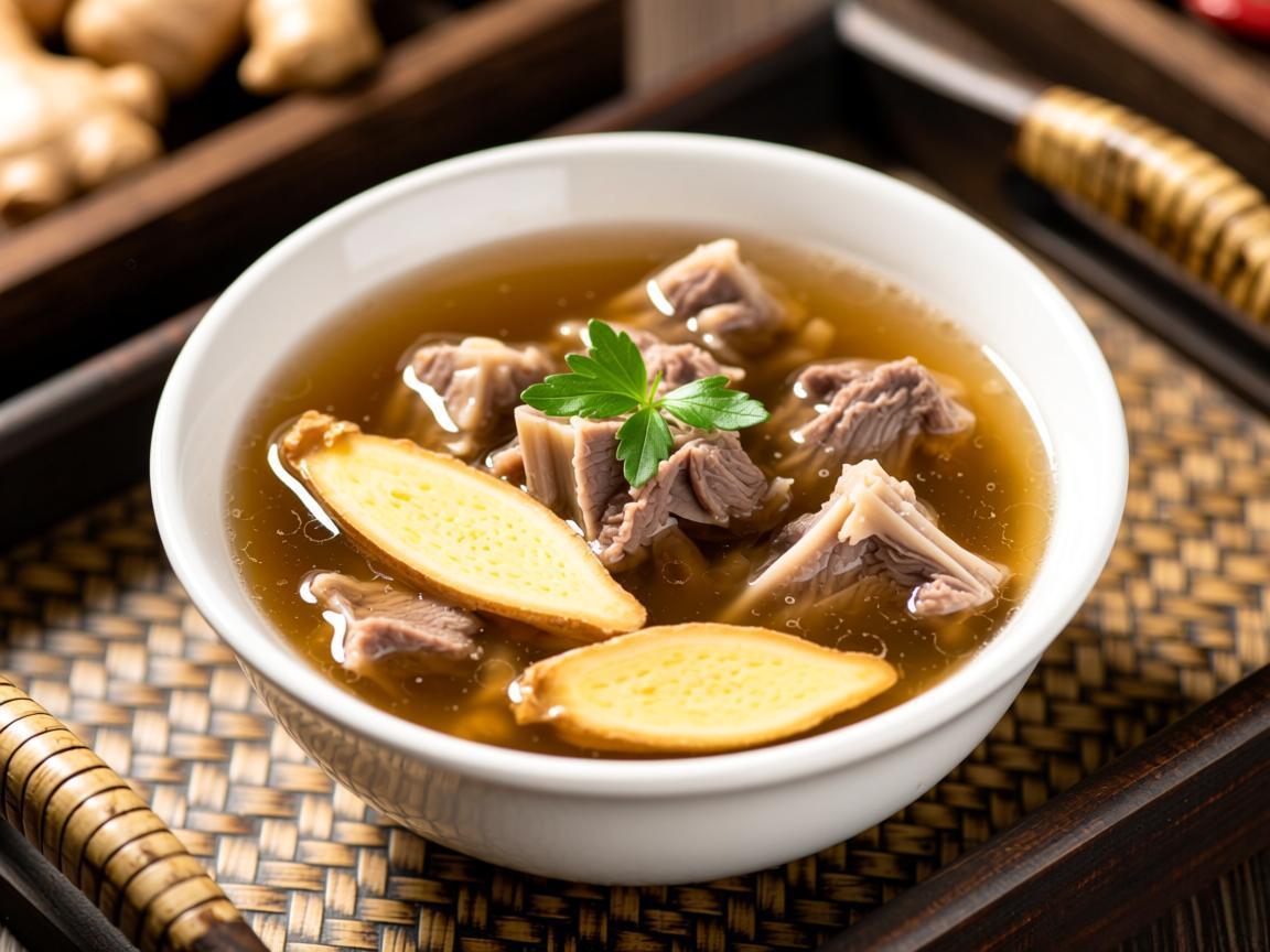 当归生姜羊肉汤:补血散寒暖身