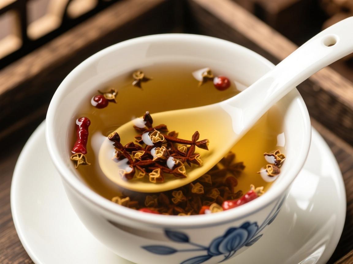 花椒煮水温经散寒止痛