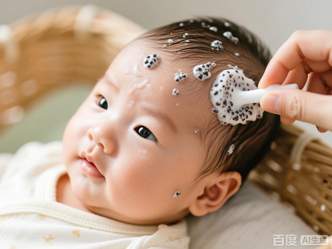 婴儿头垢忌抠正确清理方法
