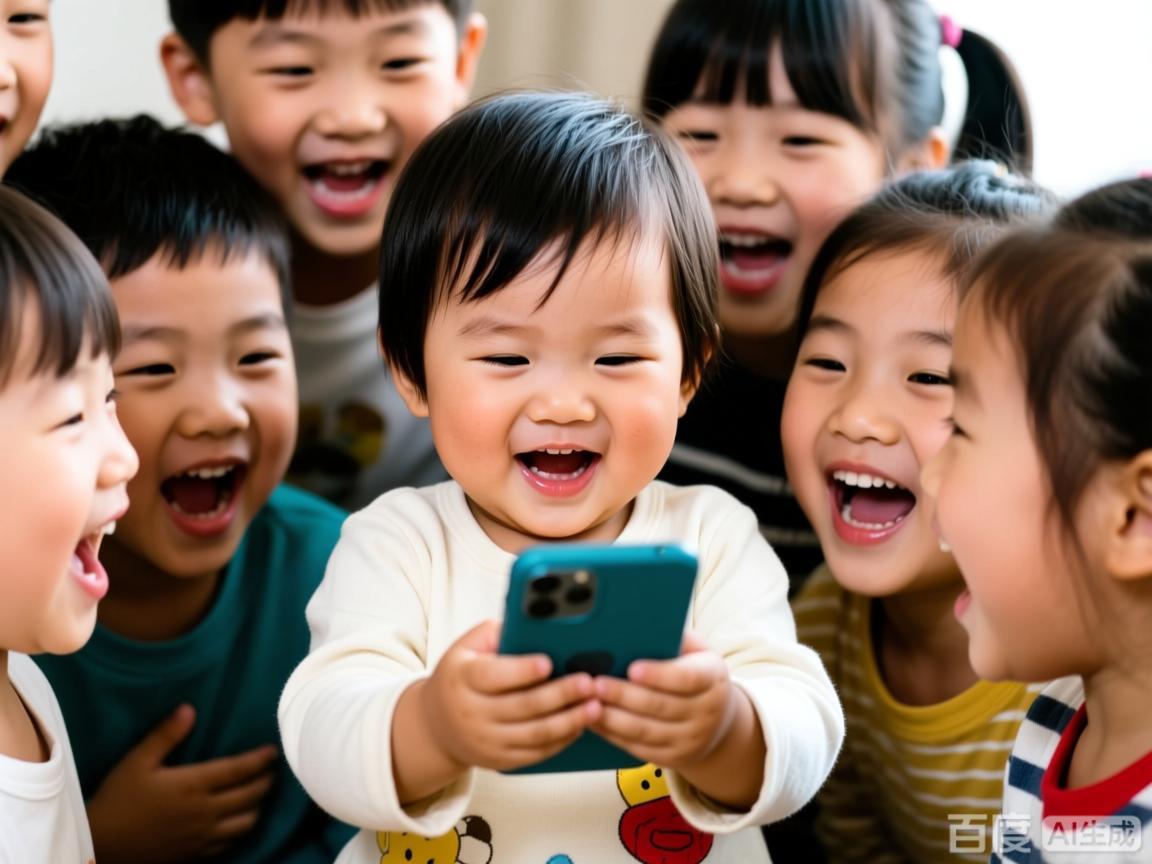 手机成哄娃神器危害儿童身心发展