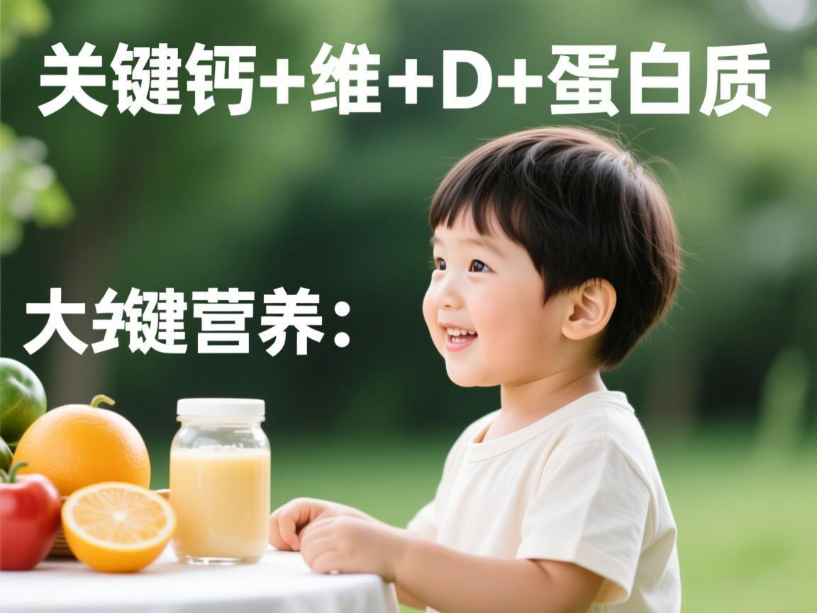 孩子长高3大关键营养:钙+维D+蛋白质