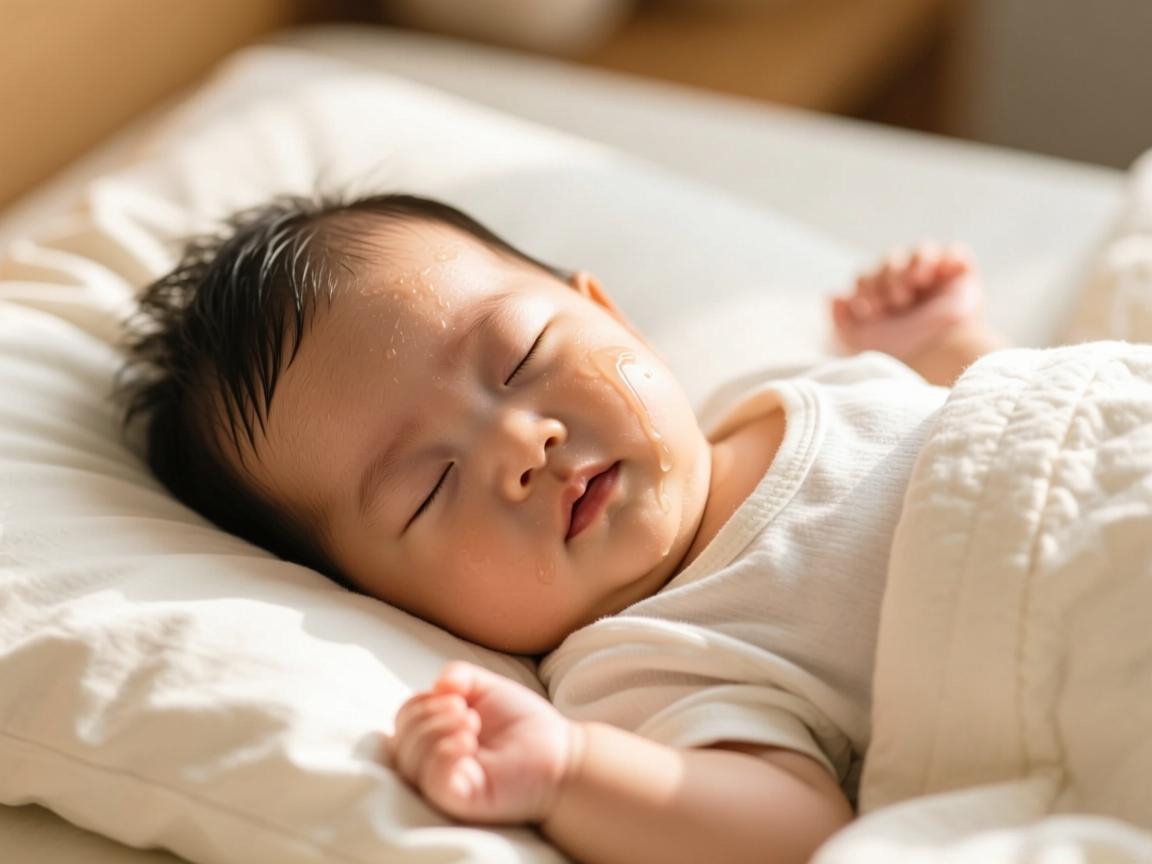 宝宝睡眠出汗常见原因解析