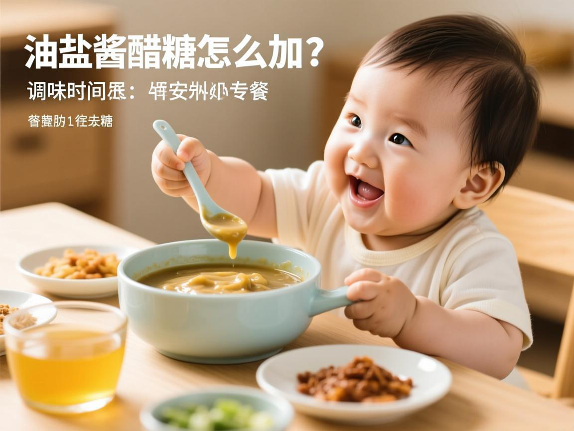 宝宝辅食调味时间表:油盐酱醋糖怎么加?