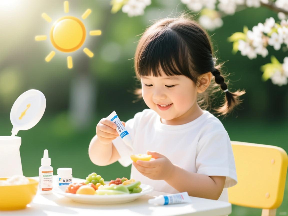 春季儿童白斑护理要点:防晒饮食+药膏