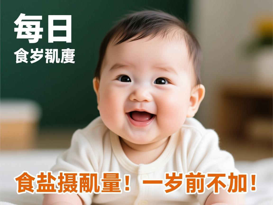 宝宝每日食盐摄入量:一岁前不加!