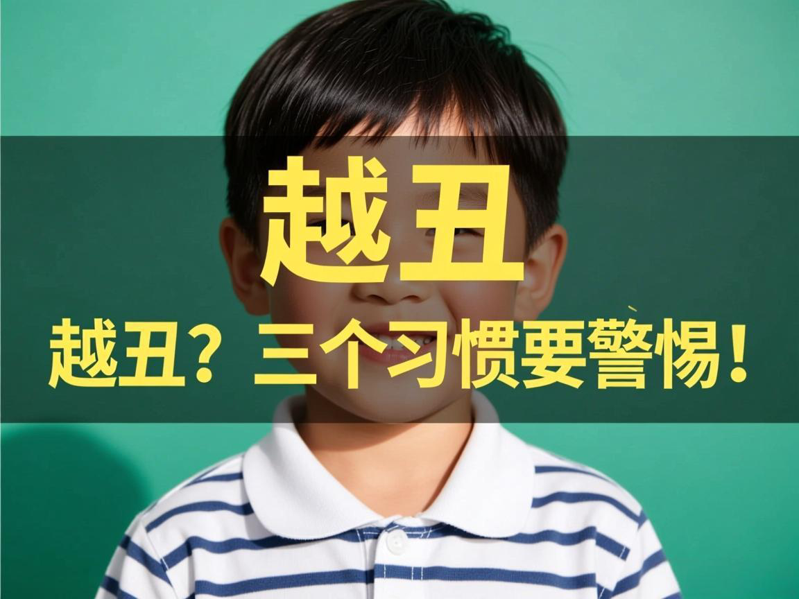 孩子越变越丑?这三个习惯要警惕!