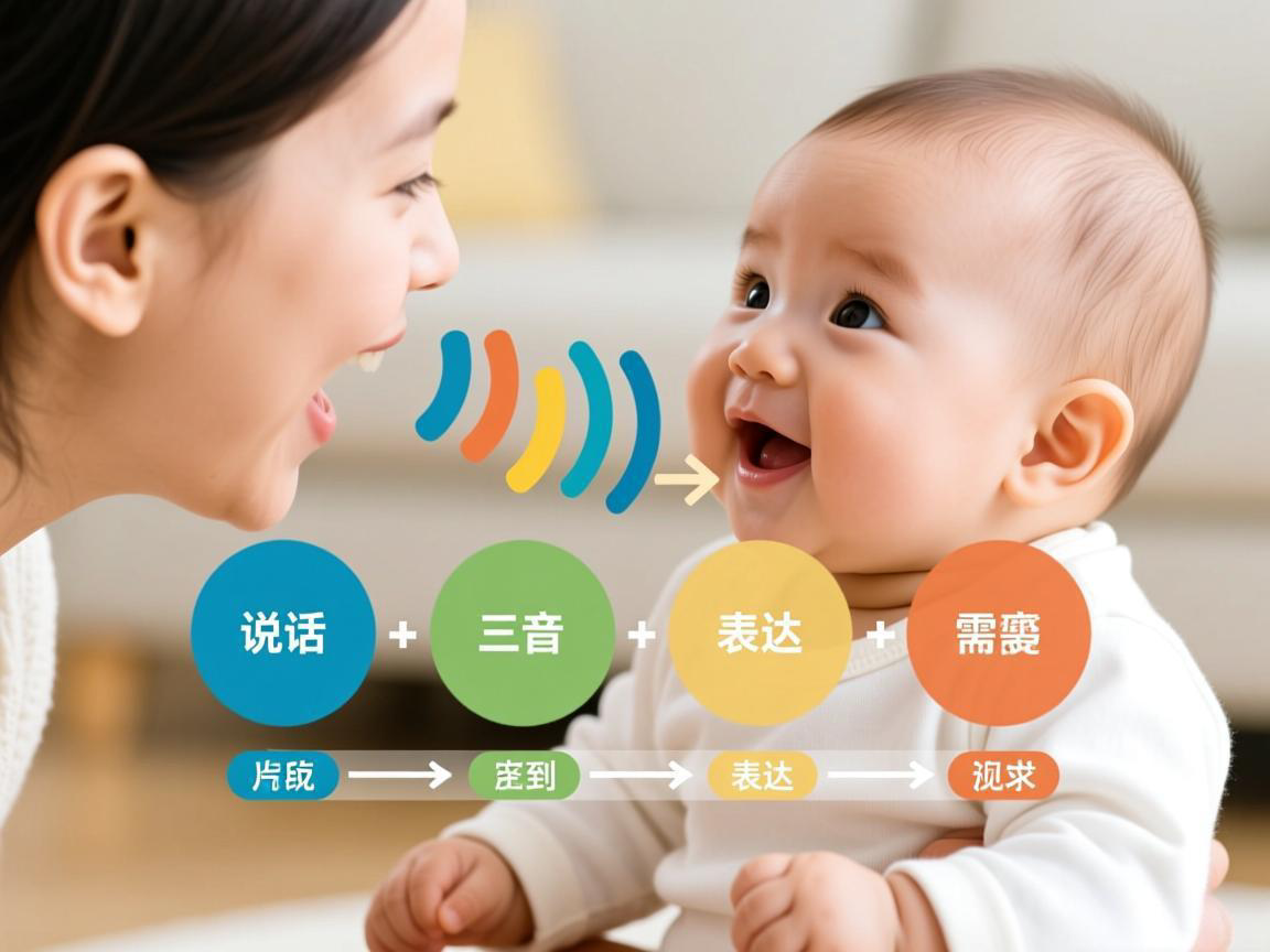 宝宝说话发展三阶段:从发音到表达需求