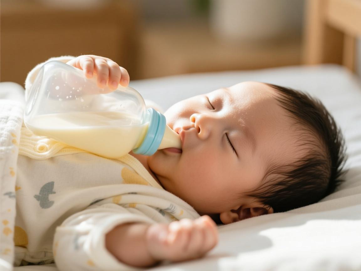 宝宝吐奶别慌!侧睡拍嗝法