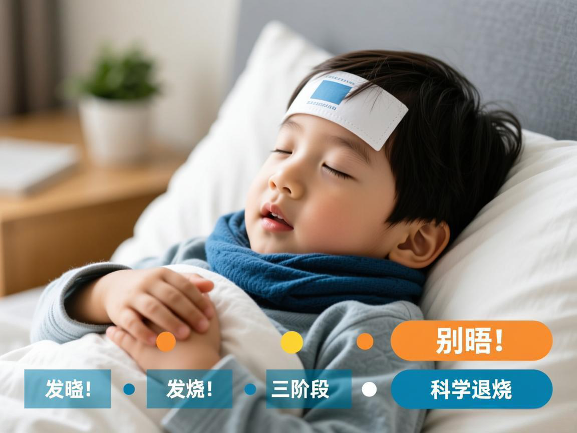 孩子发烧别捂!科学退烧三阶段