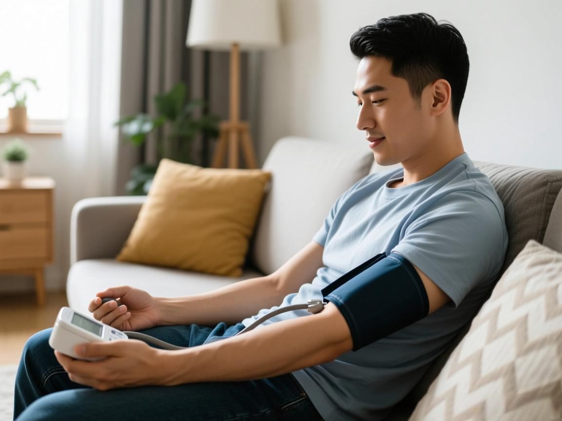 在家测血压三步走