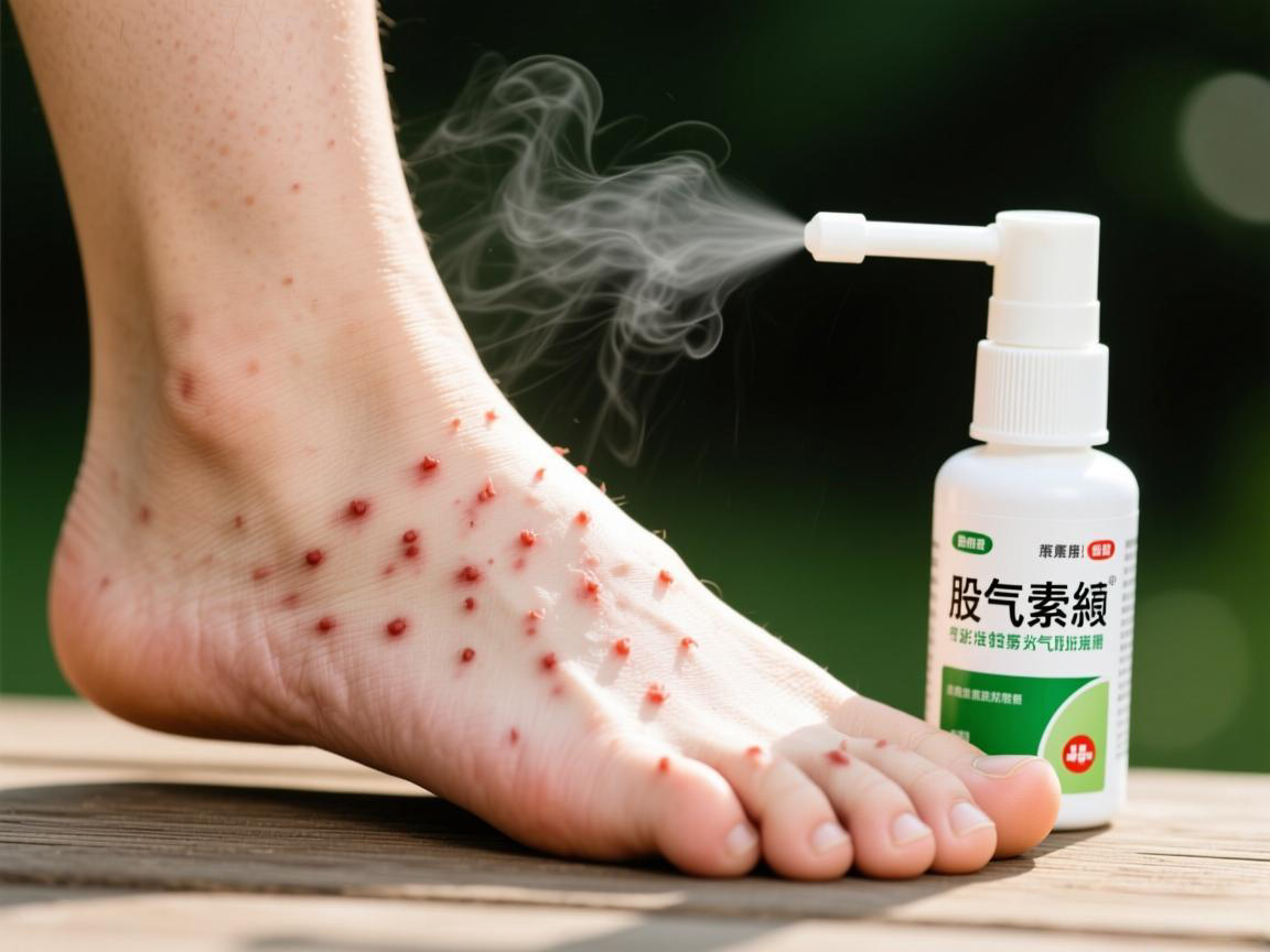 克霉唑喷雾治痘股癣脚气