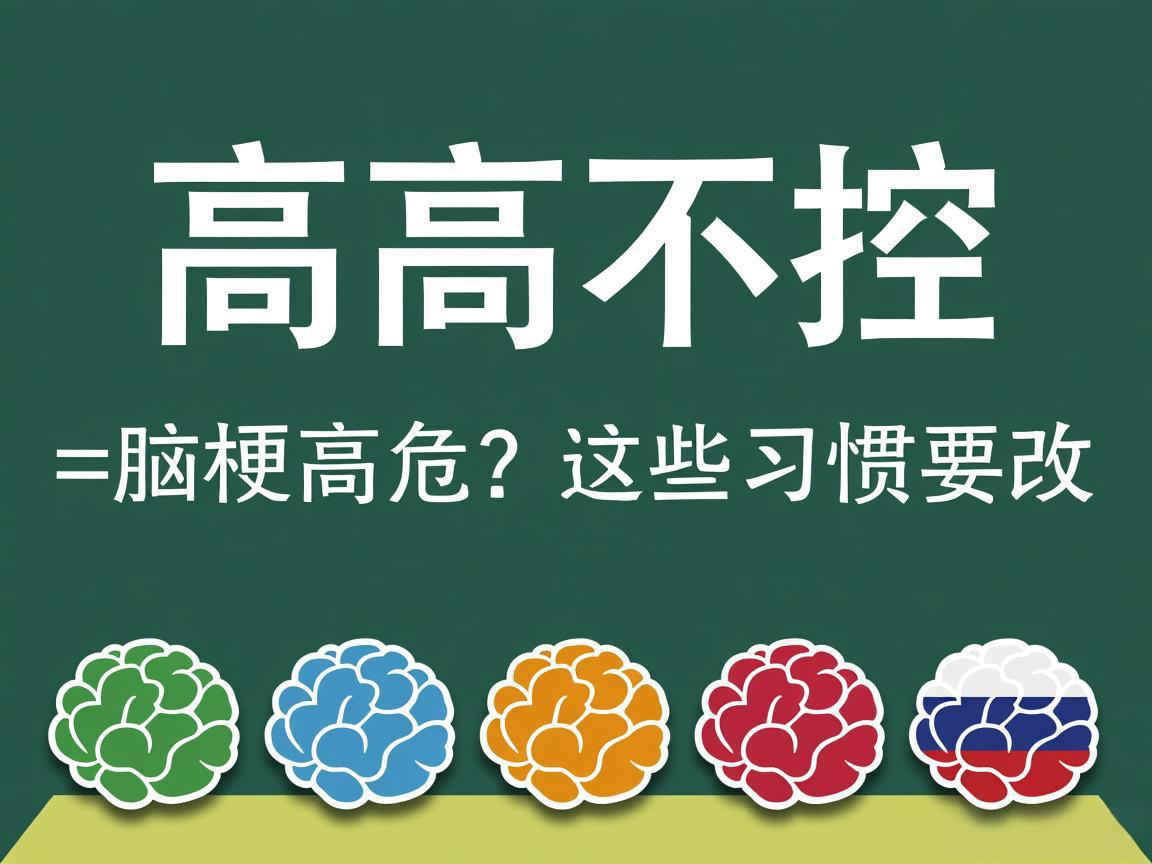 三高不控=脑梗高危？这些习惯要改
