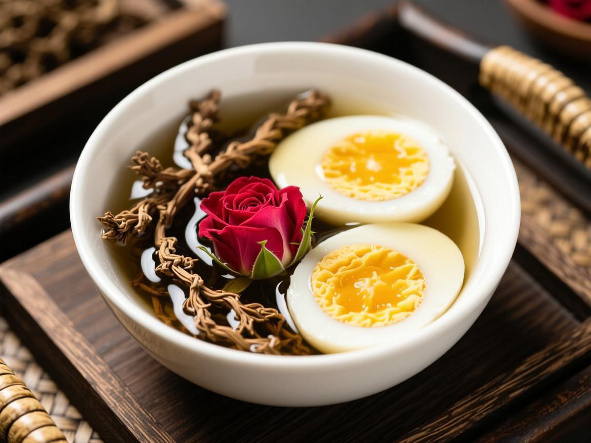 夏枯草配玫瑰花煮鸡蛋消结节