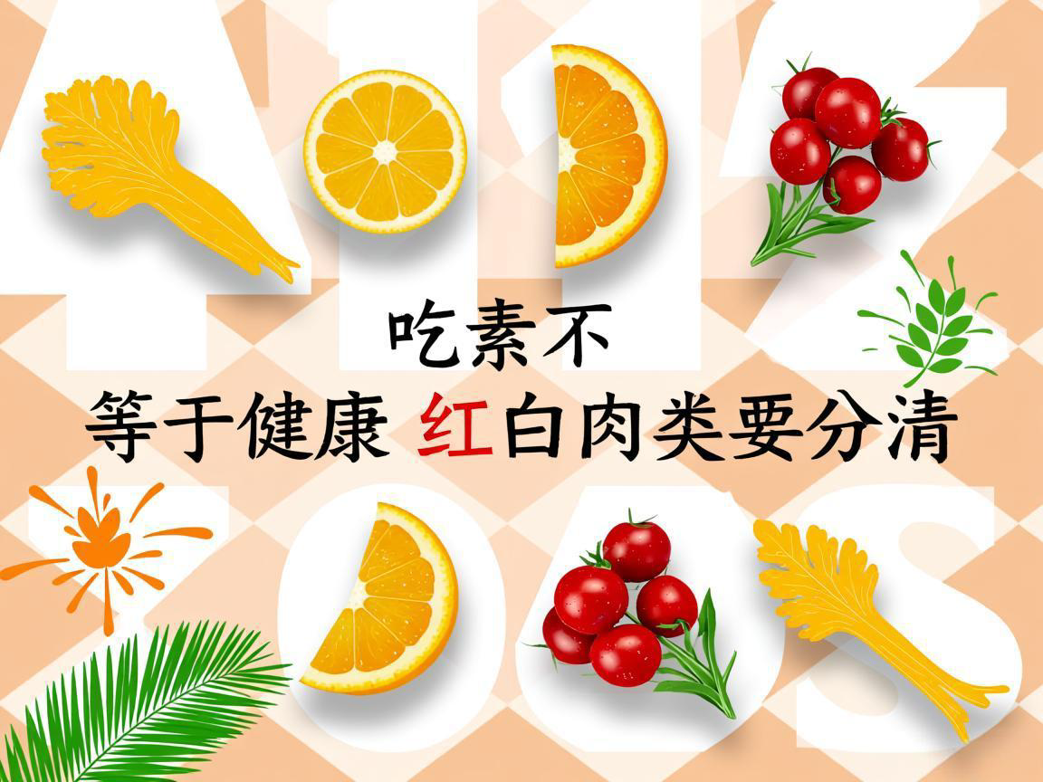 "吃素不等于健康 红白肉类要分清"