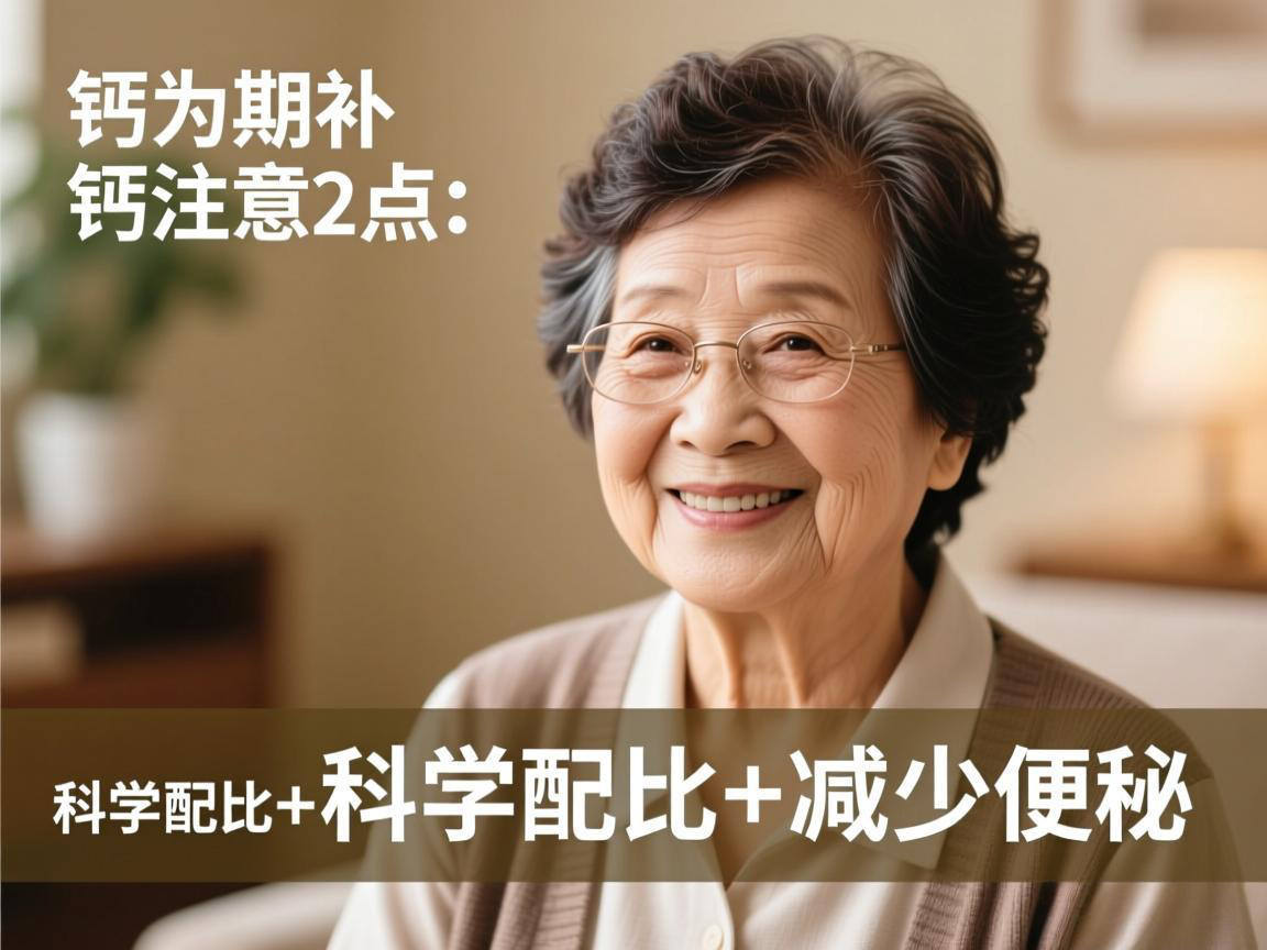 更年期补钙注意这2点：科学配比+减少便秘