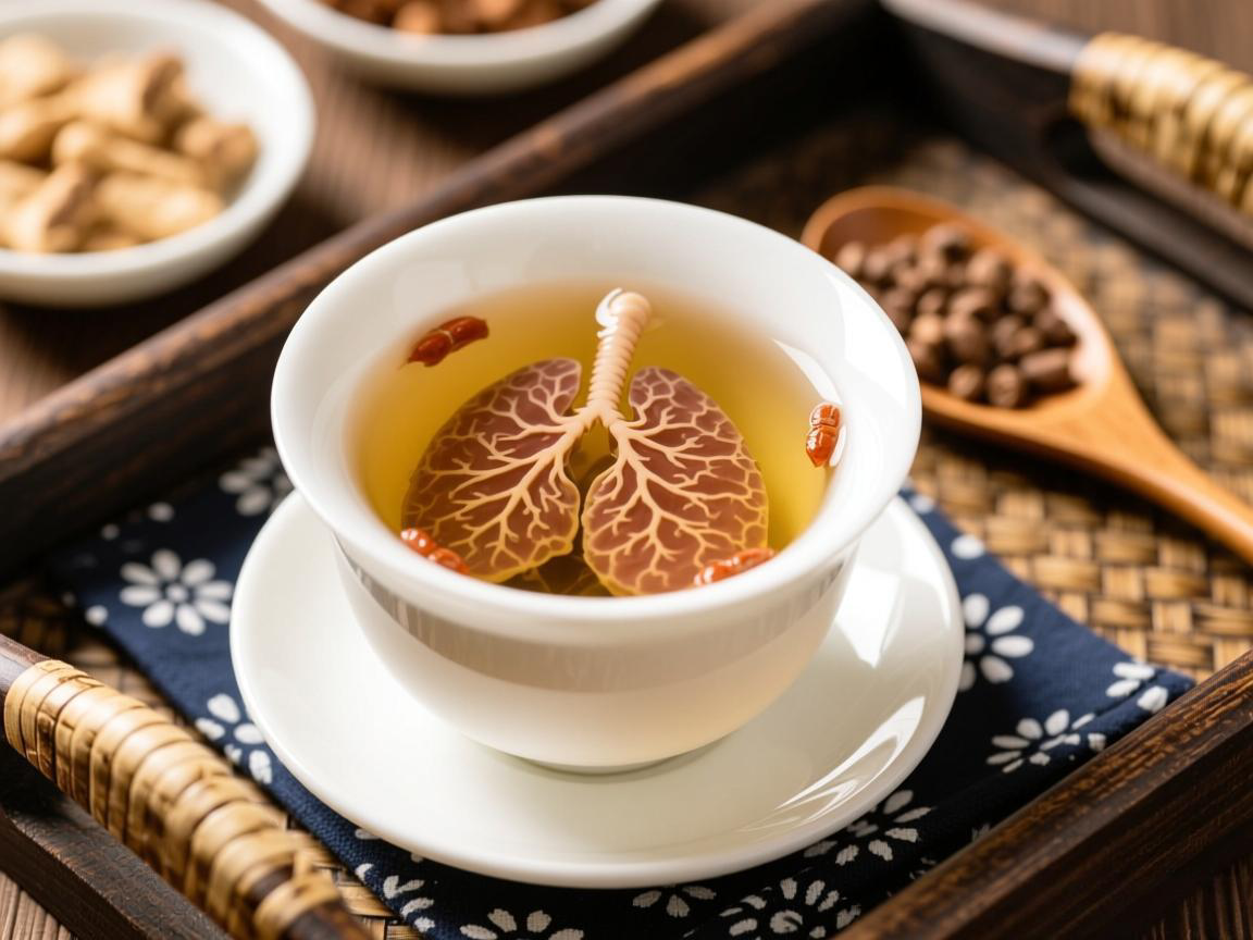 冬季四味中药泡杯护肺
