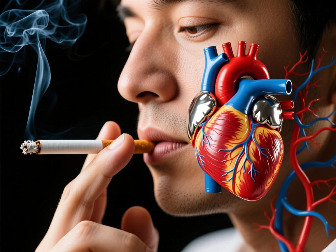 吸烟致心脑血管病:尼古丁与金属铬的危害