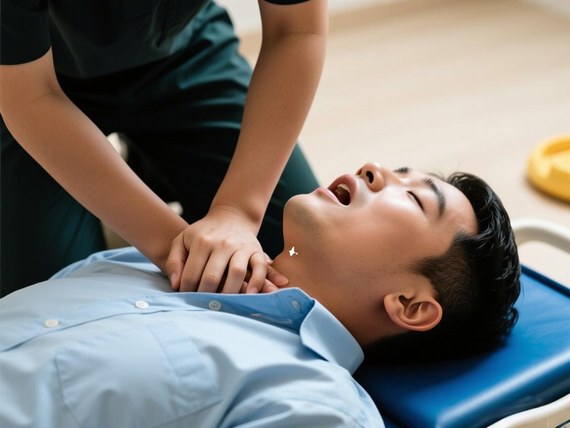 父亲异物卡喉 海姆立克急救法