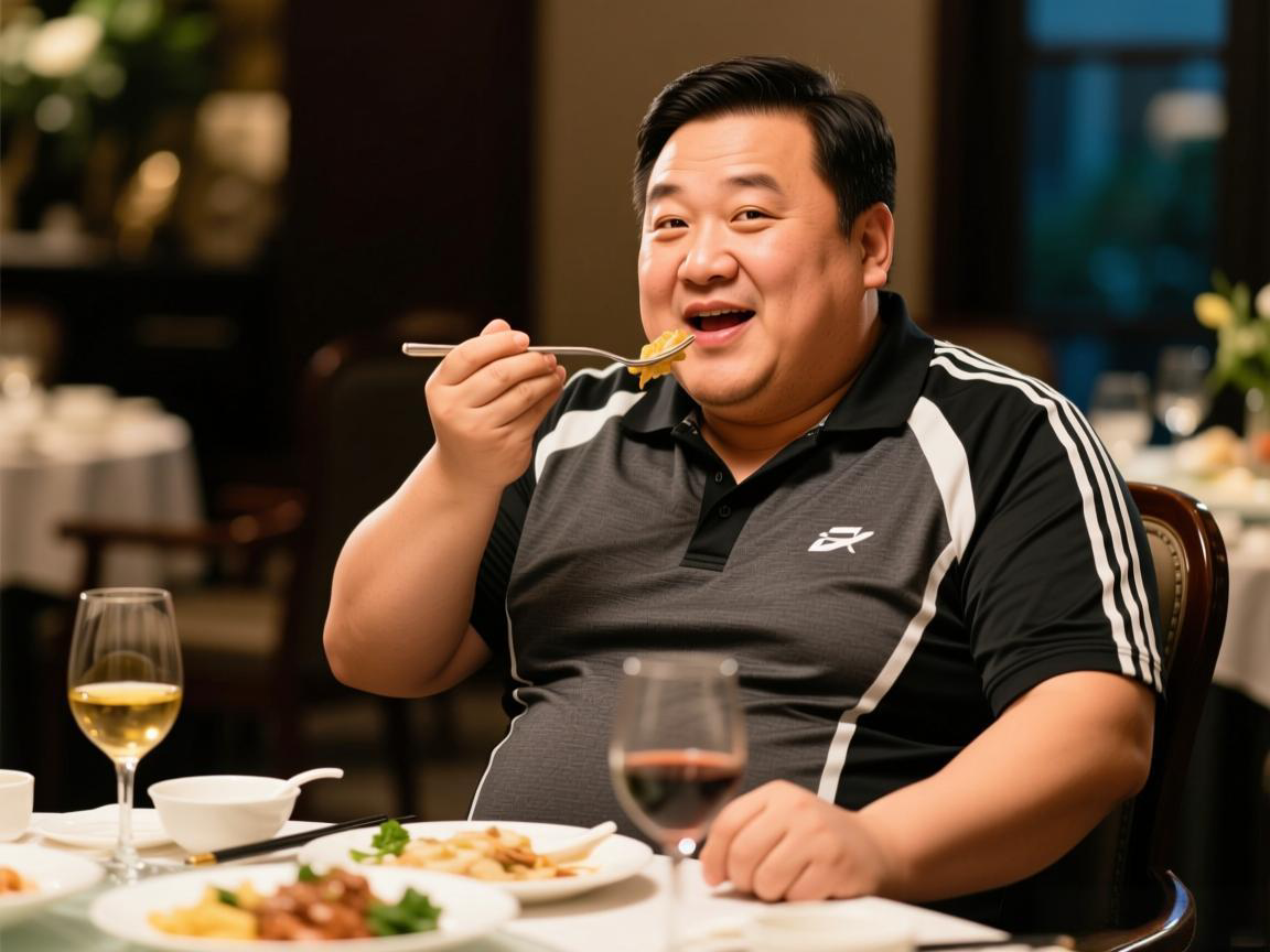 中年发福真相:应酬饮食+运动减少