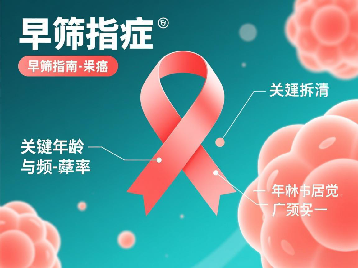 常见癌症早筛指南:关键年龄与频率