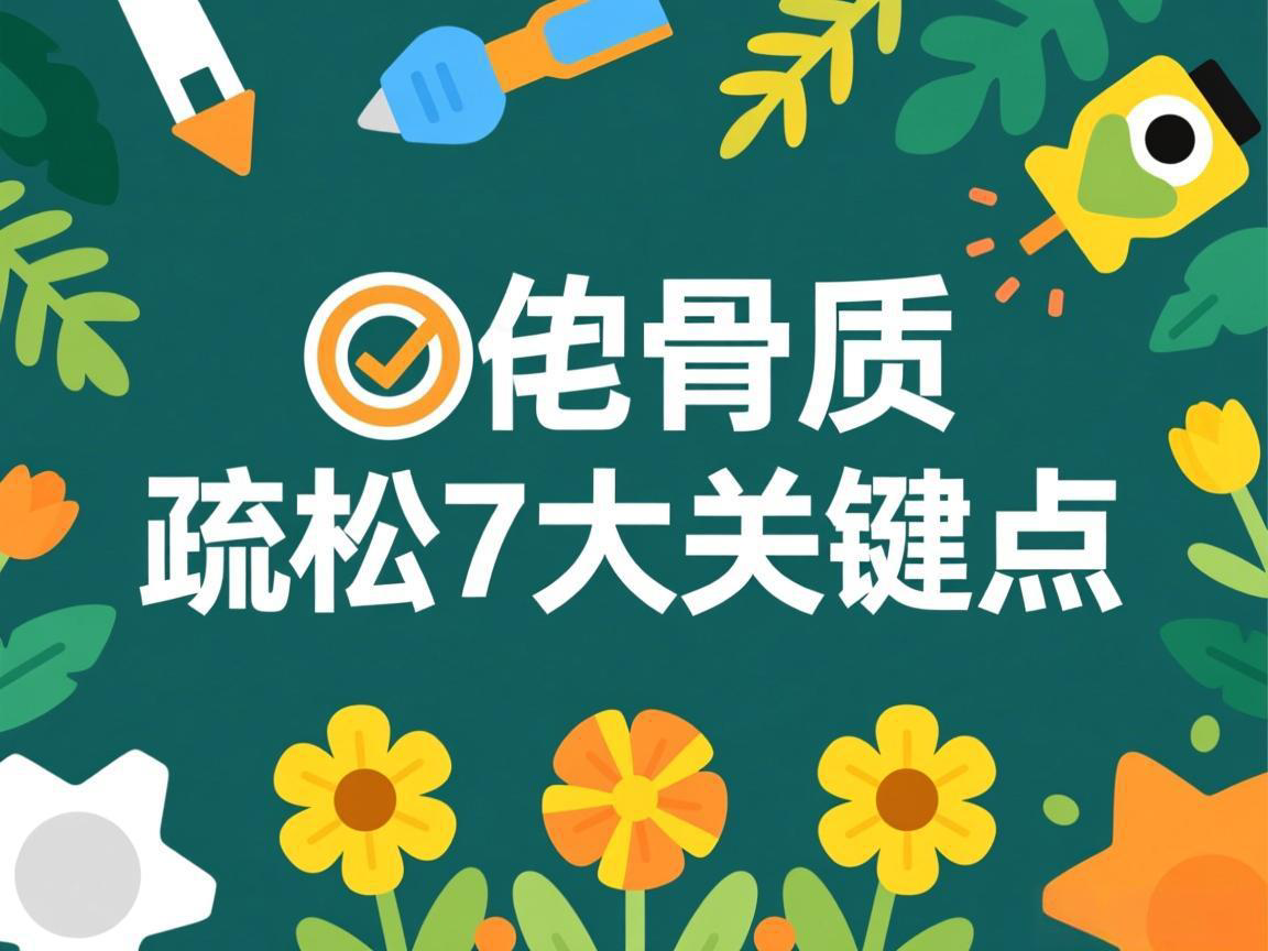 预防骨质疏松7大关键点