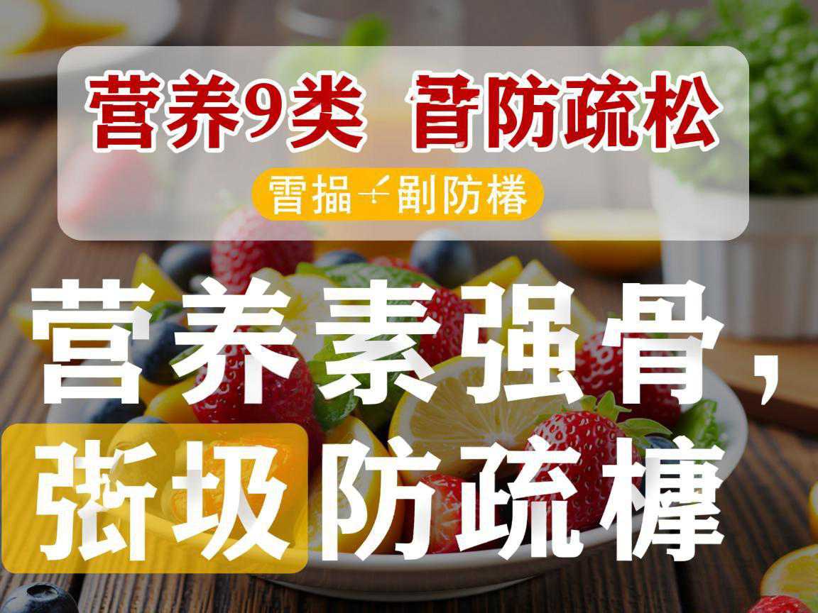 警惕3类营养素强骨防疏松