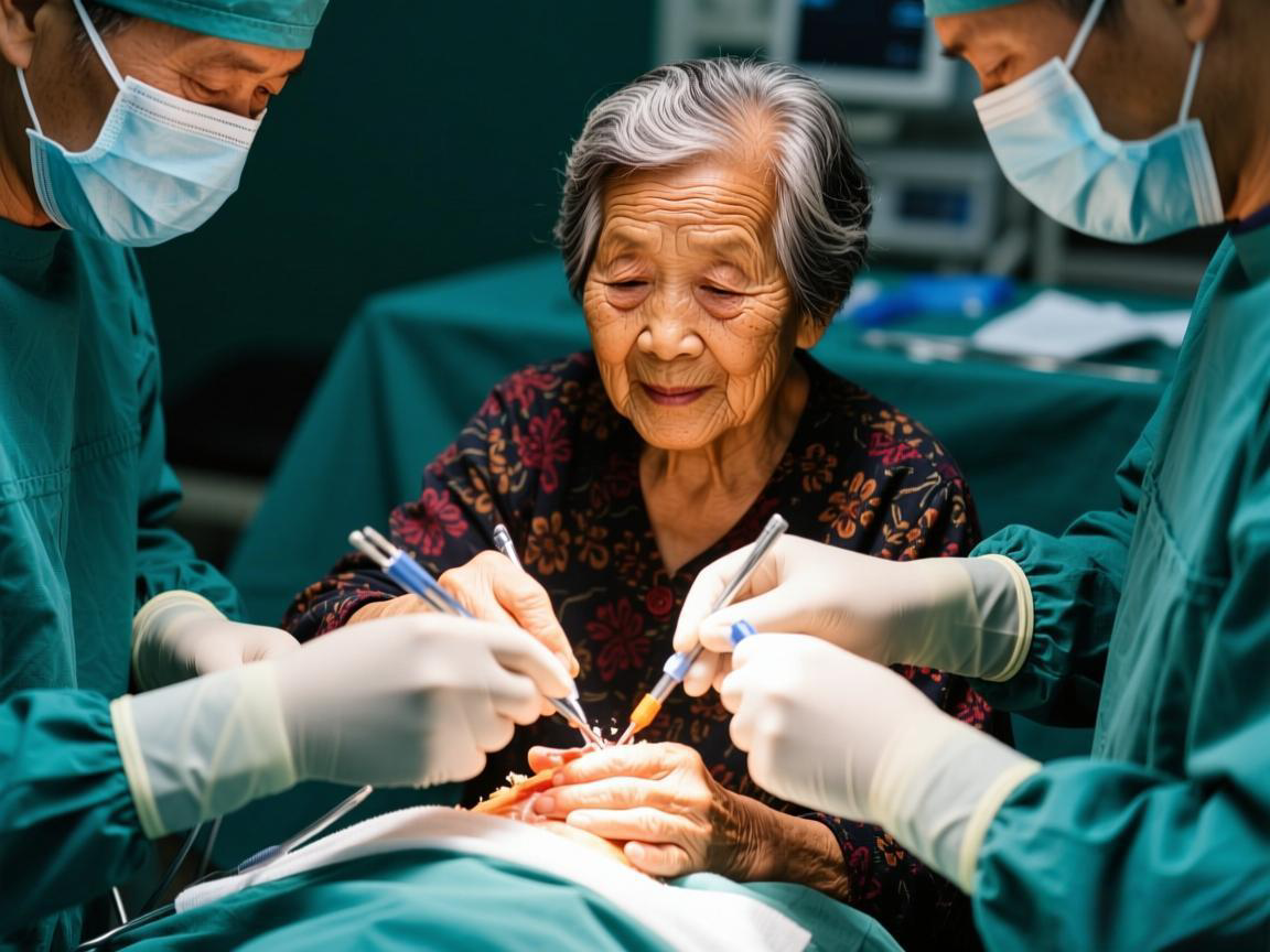 84岁奶奶骨质疏松手术成功