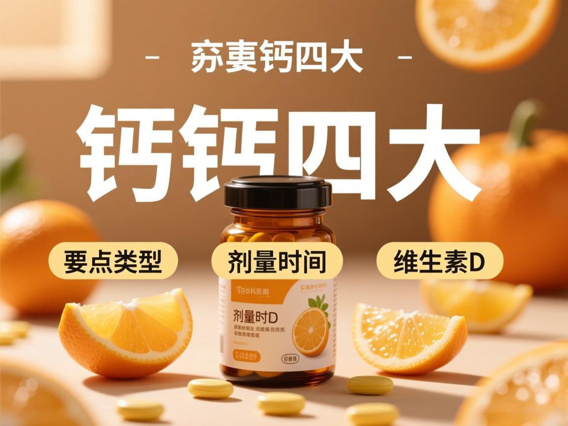 补钙四大要点：类型 剂量 时间 维生素D