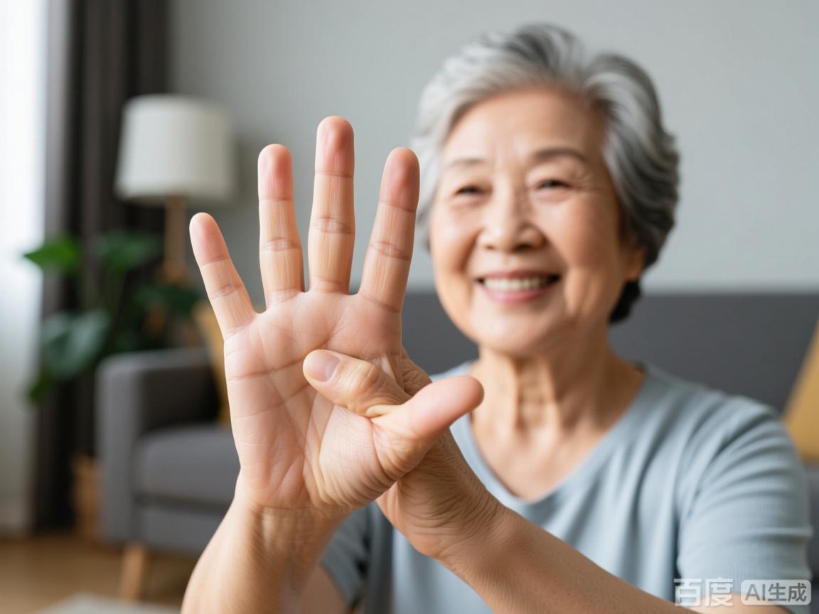 3个手指动作防老年痴呆在家练