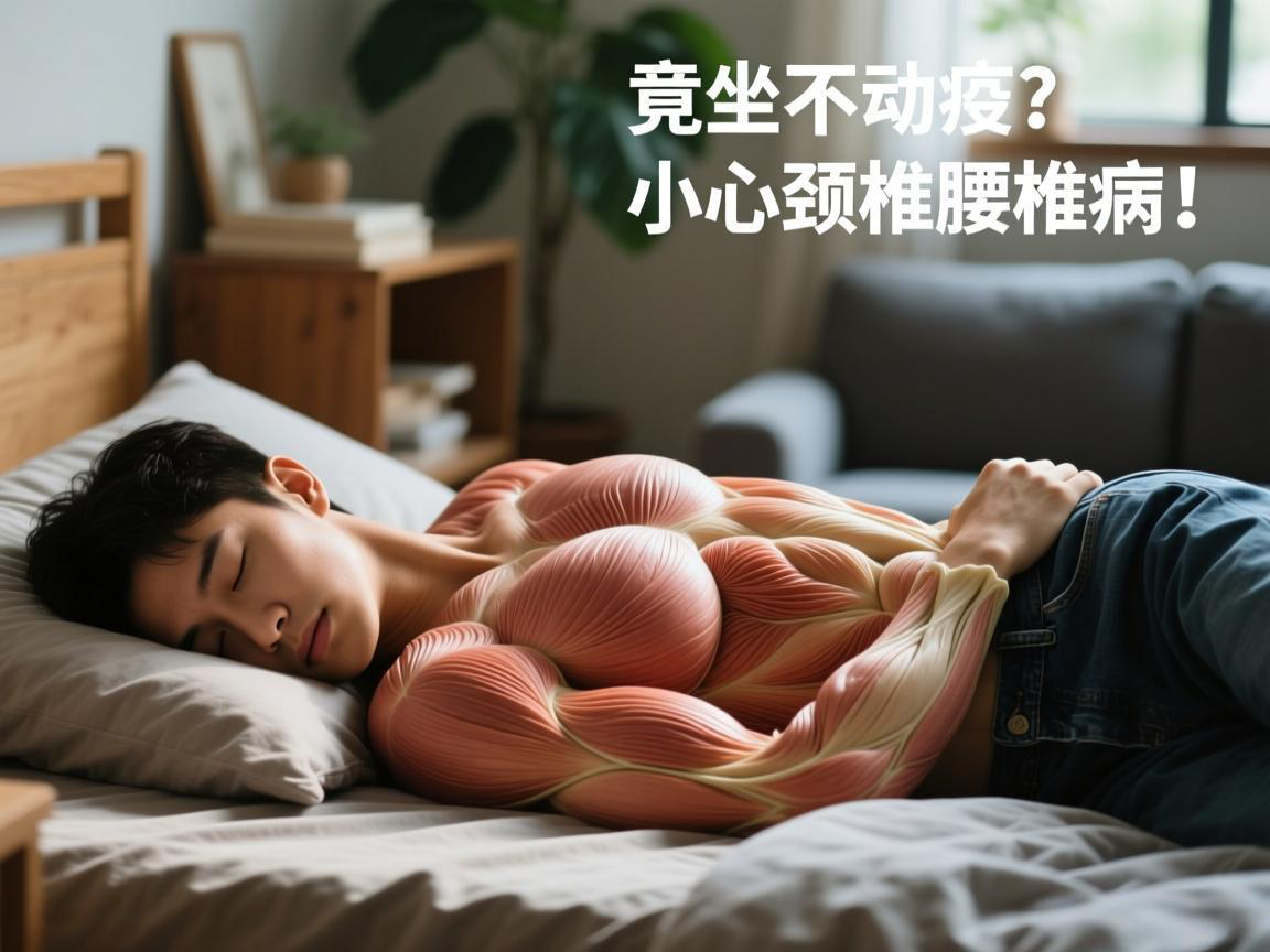 久坐不动竟致肌肉劳损？小心颈椎腰椎病！