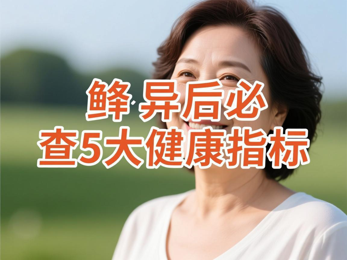 绝经后必查5大健康指标