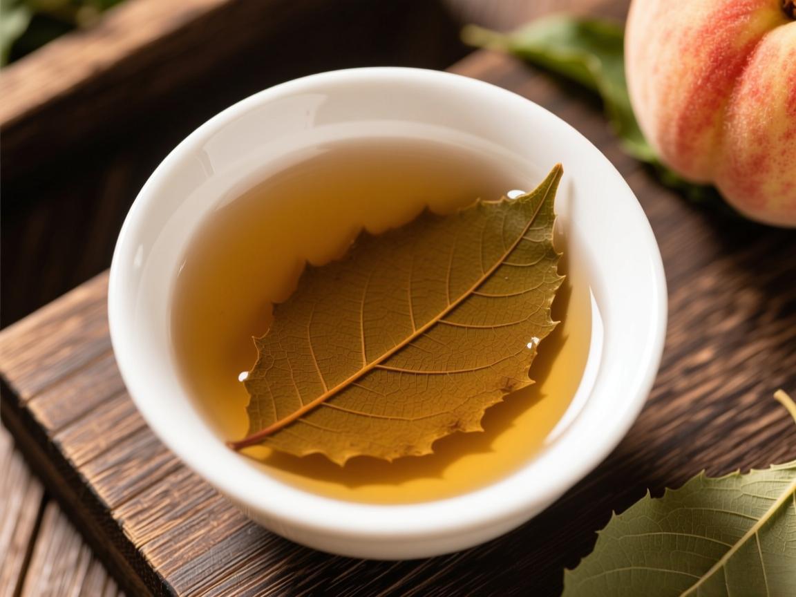桃树叶泡脚解百毒止痛
