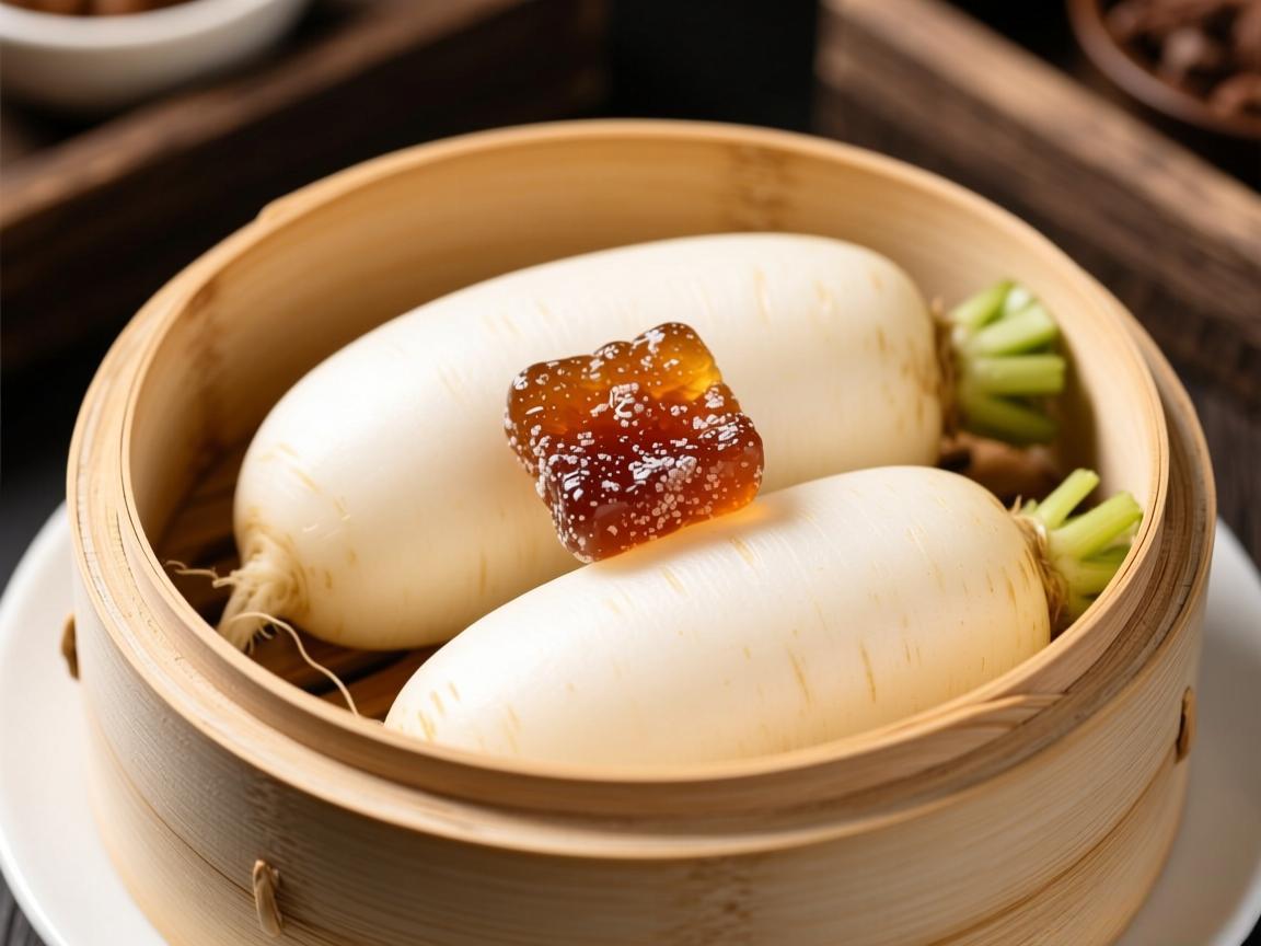 白萝卜加冰糖蒸,止咳化痰妙方