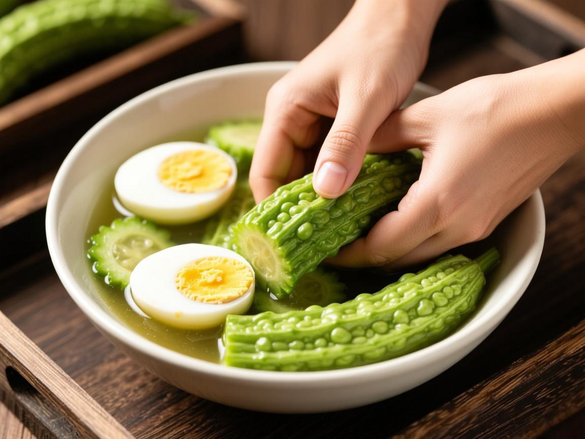 丝瓜瓤煮蛋缓解全身疼痛