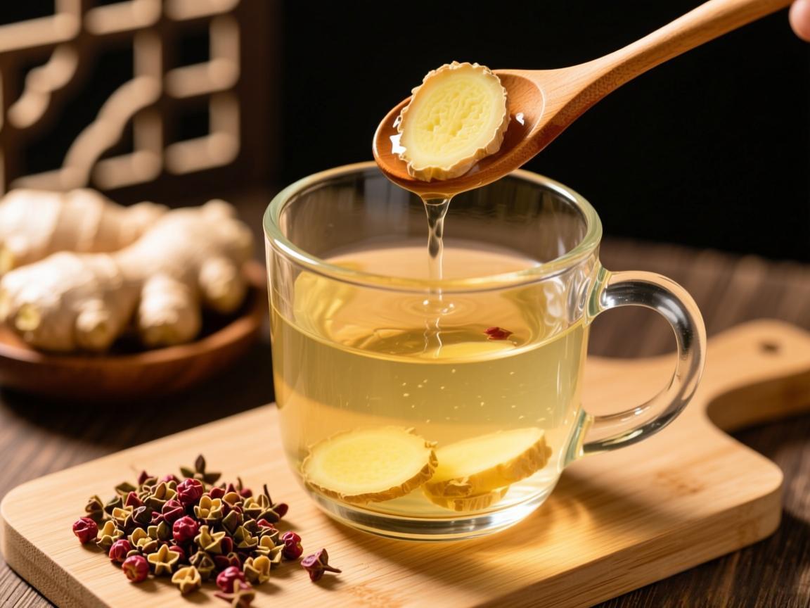 花椒生姜煮水暖身止痛