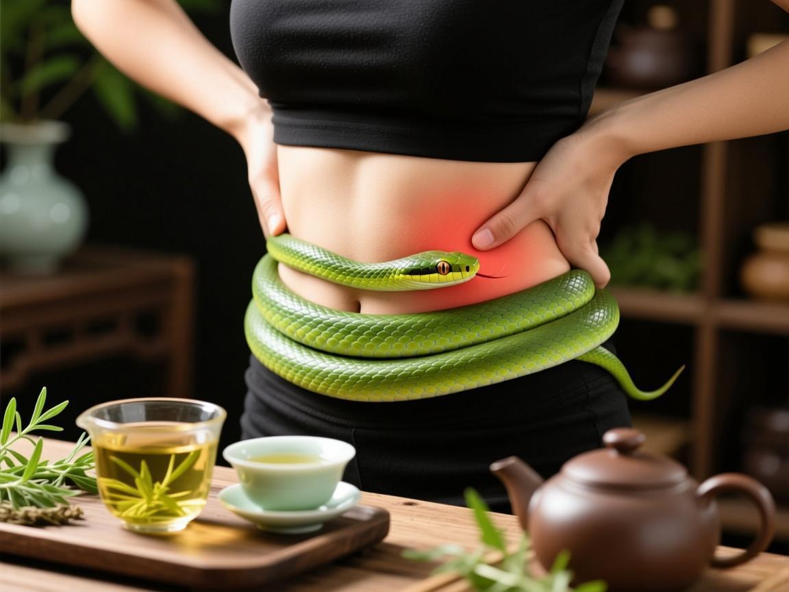 蛇缠腰别怕三味草茶止痛
