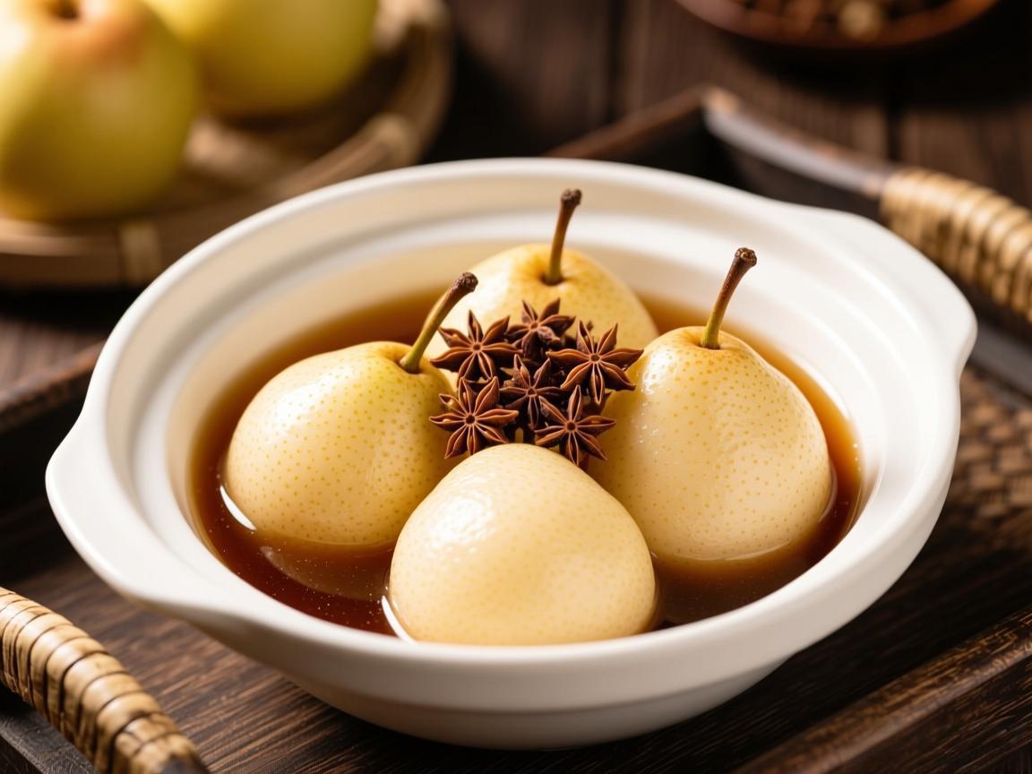 花椒炖雪梨止咳润肺