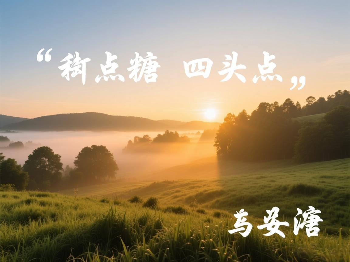 晨起控糖四要点