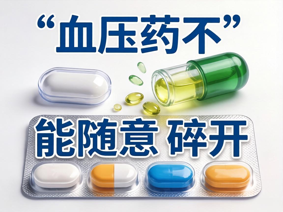 降压药不能随意掰开服用