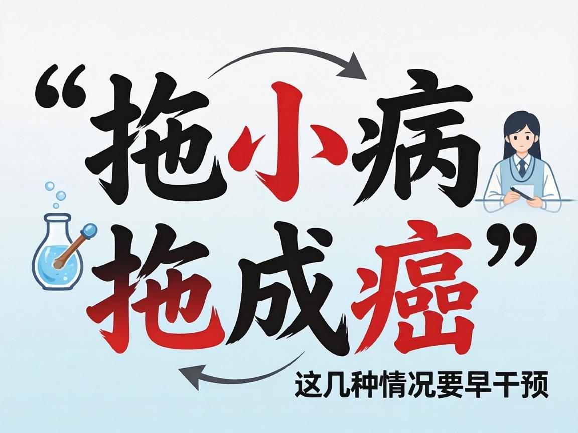 别让小病拖成癌：这几种情况要早干预