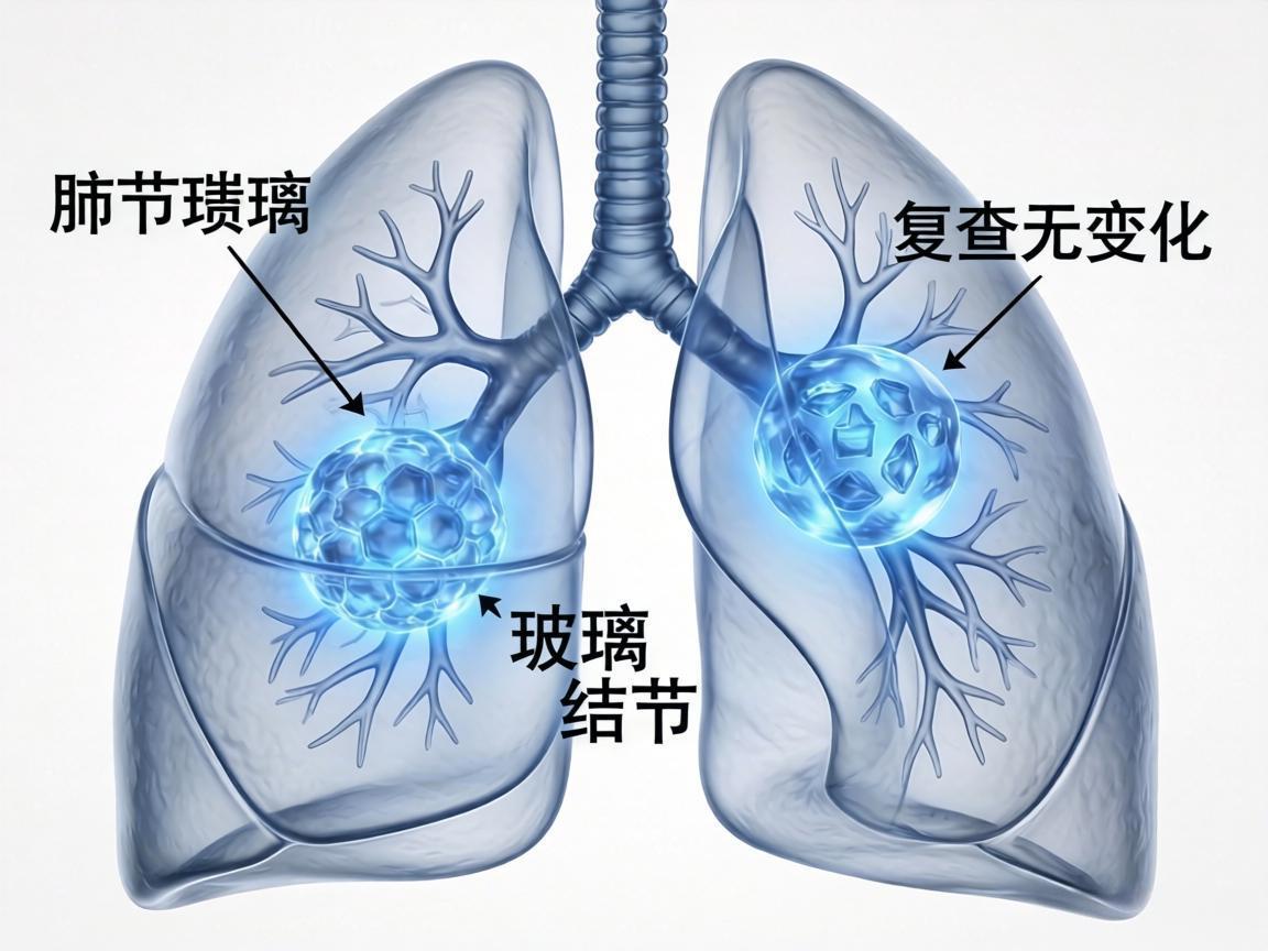 肺部磨玻璃结节复查无变化