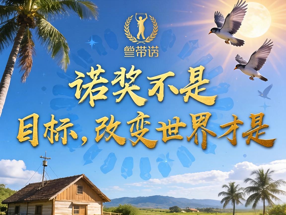 诺奖不是目标,改变世界才是